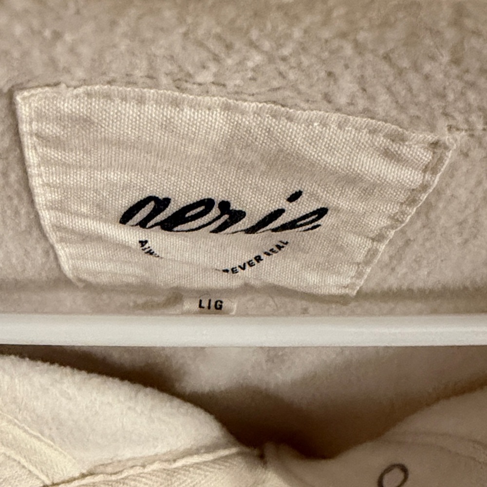 Aerie Cream Quarter-Snap Sweatshirt - Picture 2 of 2